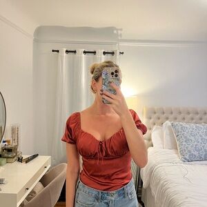 Pink Satin Top